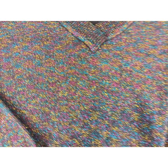 Lane Bryant Womens V Neck Sparkle Sweater Sz 14/16 Black Multi-Color Holiday - Picture 3 of 5